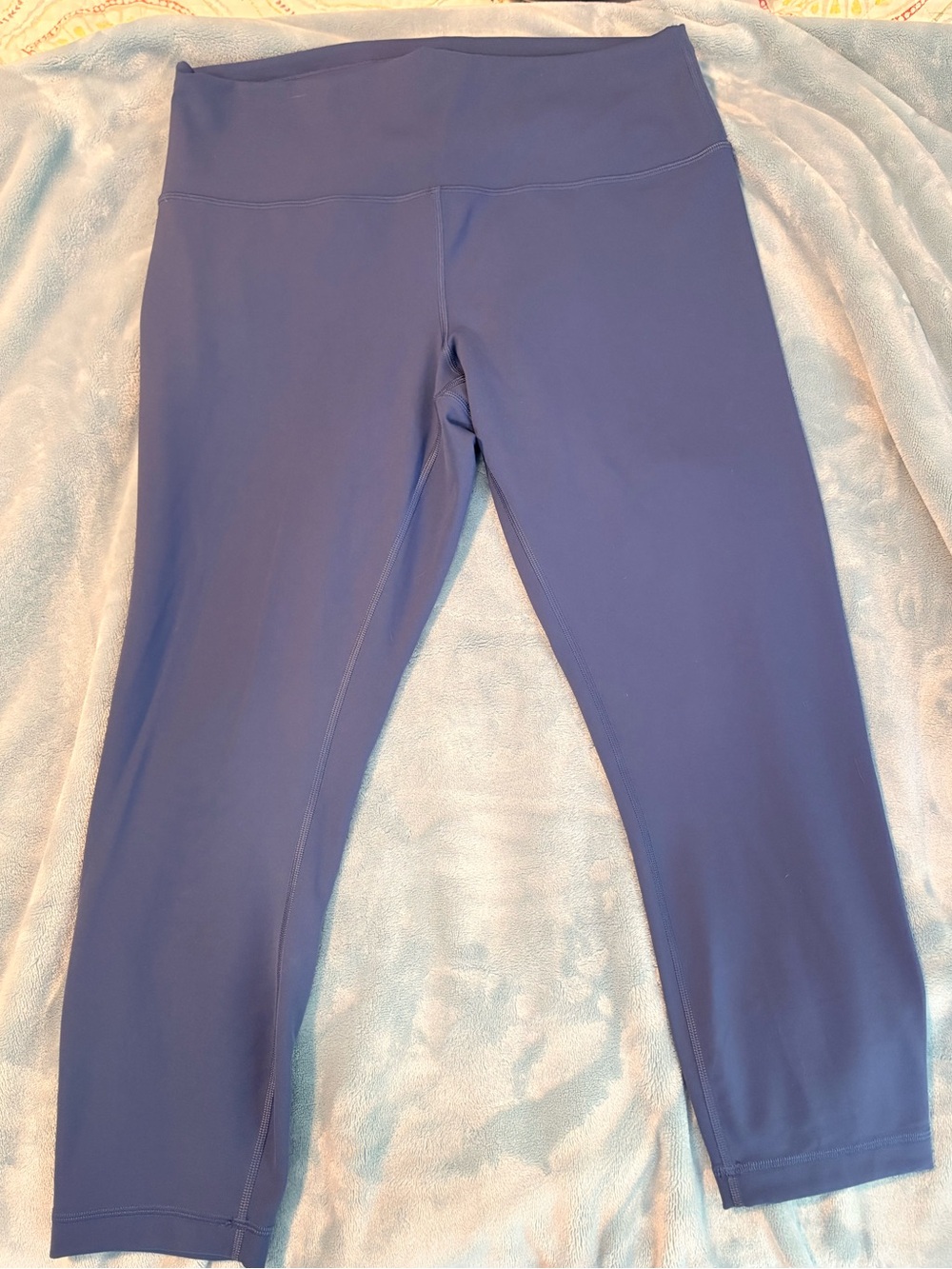 lululemon Wunder Train High-Rise Crop 23” Blue Twill Size 14
